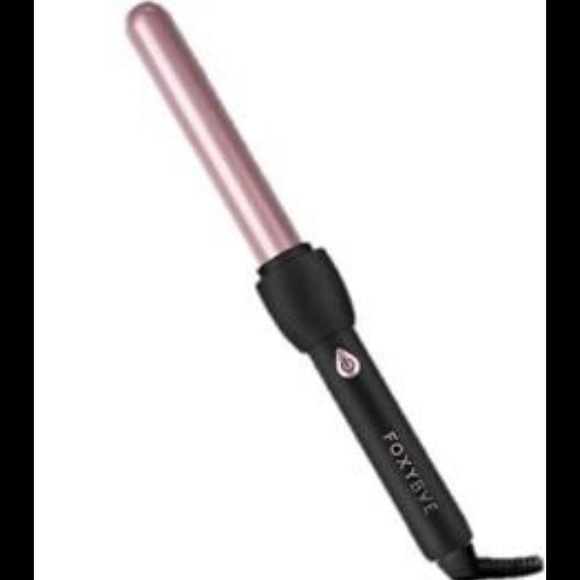 FOXYBAE 25mm LIMITED EDITION Rose Gold & Black Curling Wand Ceramic Tourmaline - Picture 3 of 10